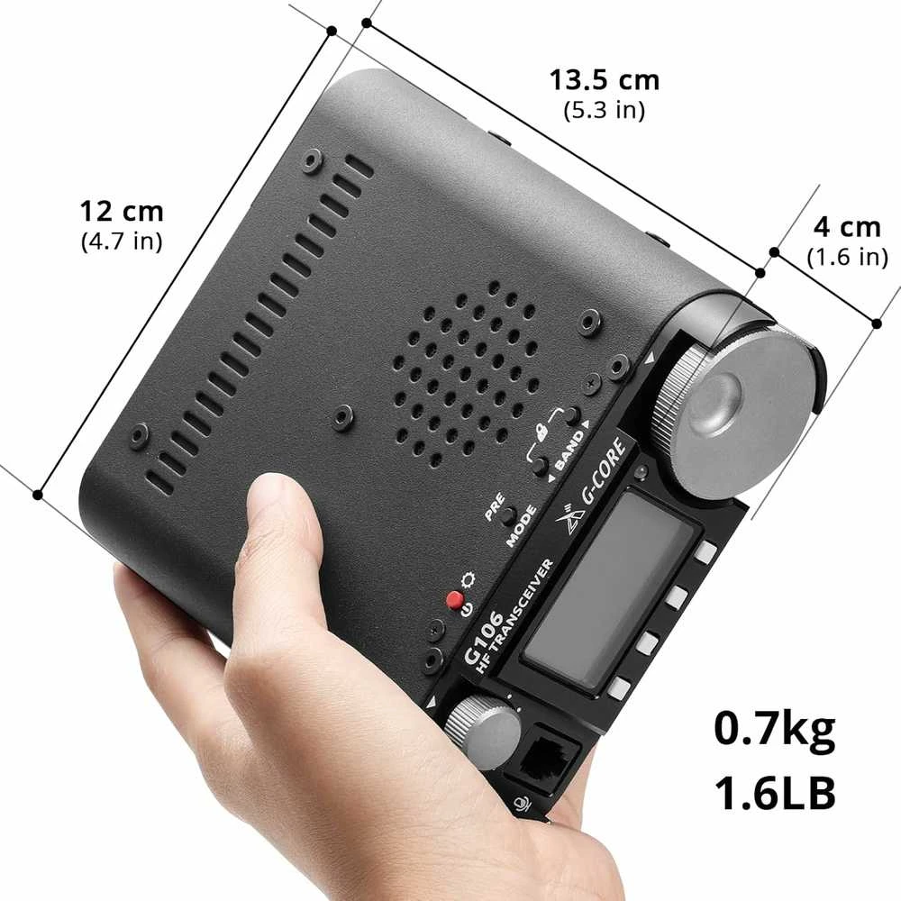 Xiegu SDR trumpųjų bangų transiveris HF QRP 5 W, SSB CW AM WFM, modelis G106