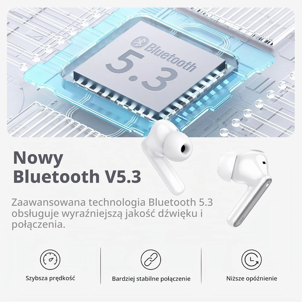 xinwld belaidės į ausis įdedamos Bluetooth 5.4 ausinės su ENC A97 Pro