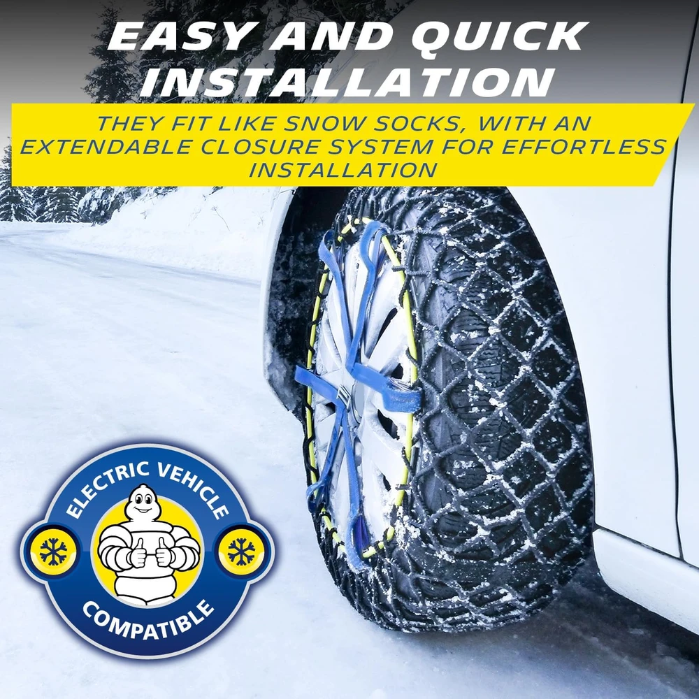 XL Perform Tool tekstilinės sniego grandinės Michelin Easy Grip Evolution 19, 2 vnt., 008319