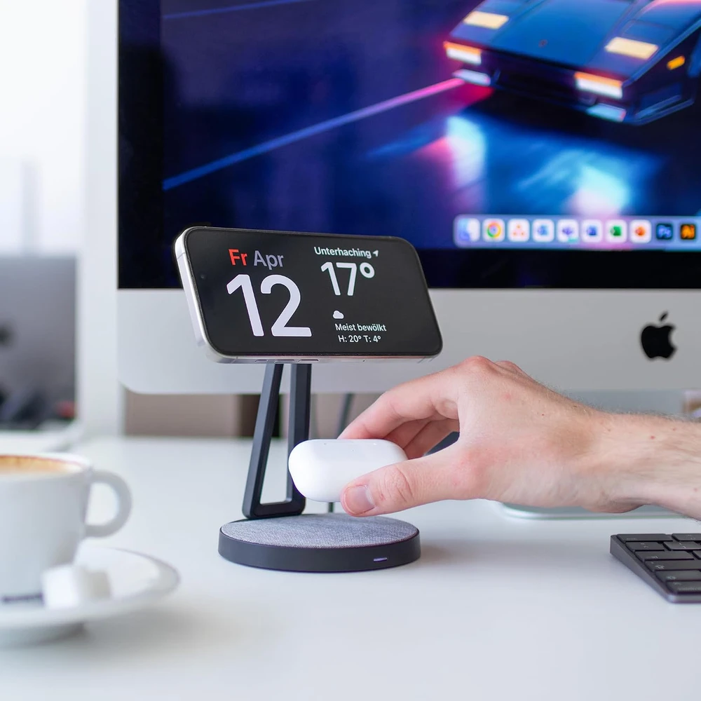 XLayer MagFix Pro belaidė įkrovimo stotelė MagSafe, 15 W, USB-C, 219852