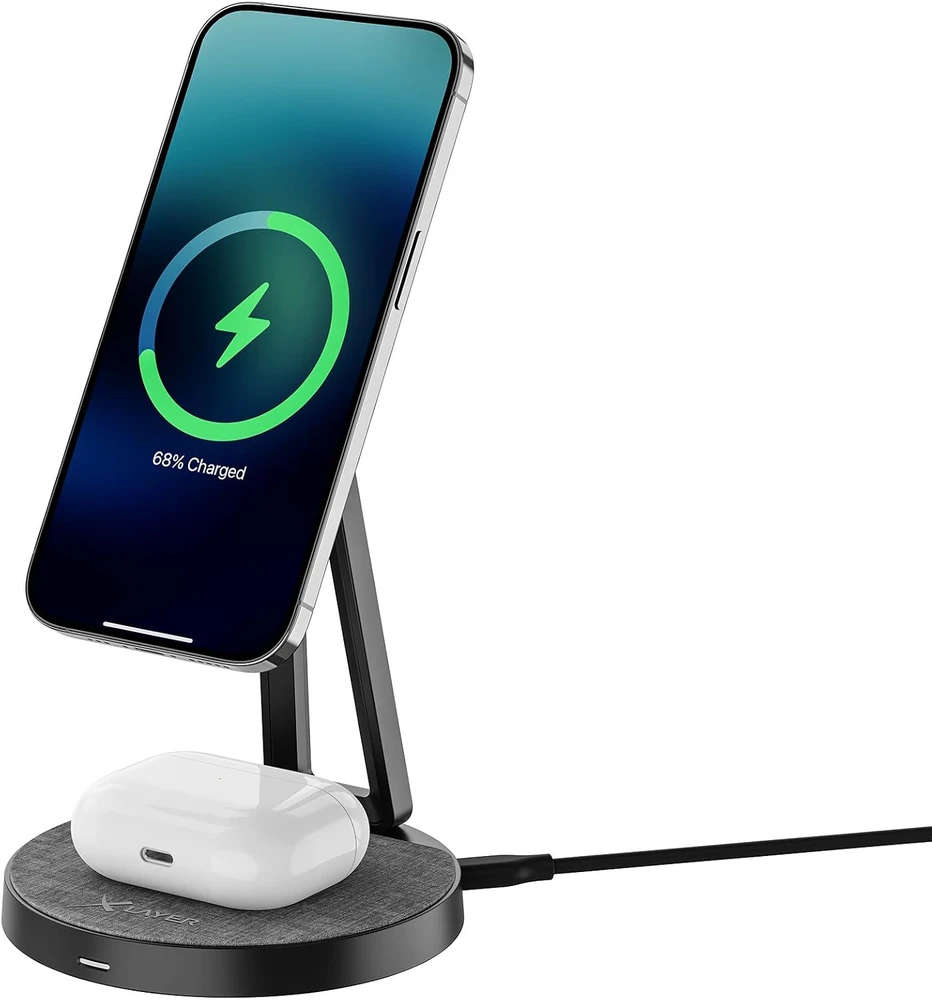 XLayer MagFix Pro belaidė įkrovimo stotelė MagSafe, 15 W, USB-C, 219852