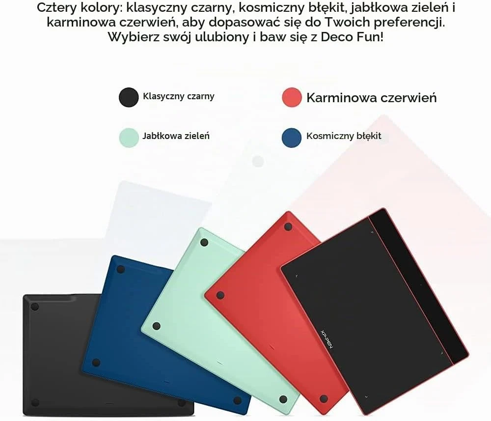 XP-Pen Deco Fun XS grafinė planšetė su P01 rašikliu, 8192 spaudimo lygių
