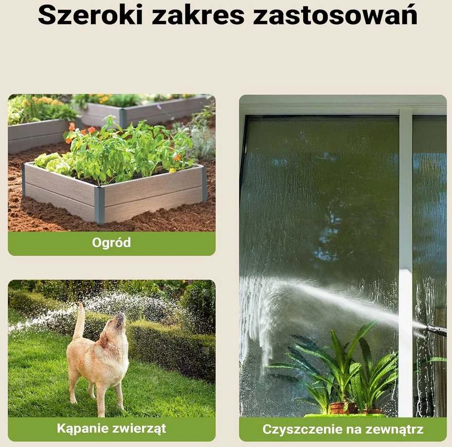XPOtool automatinis sieninis žarnos ritinys su 15 m PVC žarna, 180° pasukamas laikiklis