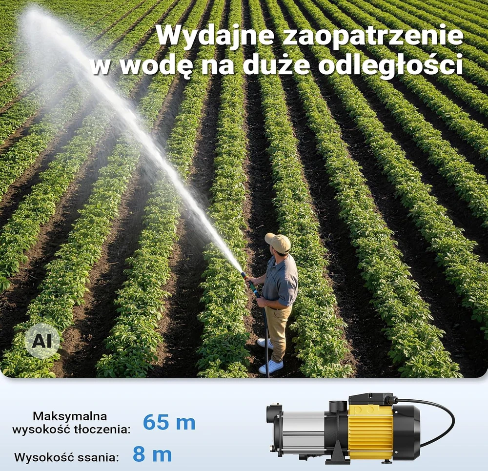 XPOtool daugiapakopis išcentrinis vandens siurblys 10200 l/h 1650 W, 65 m, modelis 63907
