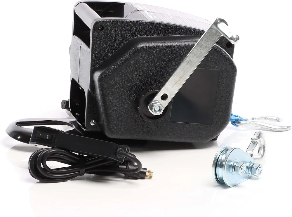 XPOtool elektrinė lyninė gervė 12 V 350 W, 1570 kg, 1,8 m/min, modelis 64345