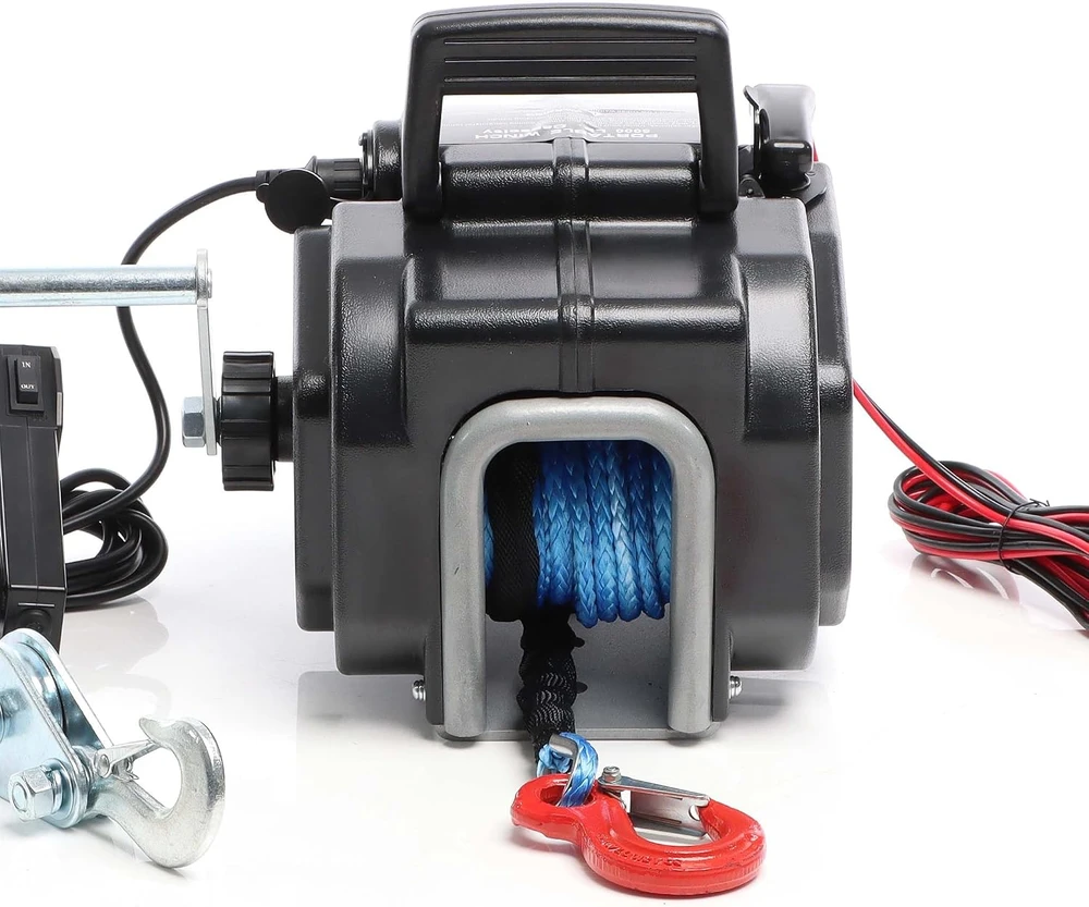 XPOtool elektrinė lyninė gervė 12 V 450 W, keliamoji galia iki 2268 kg, modelis 64346