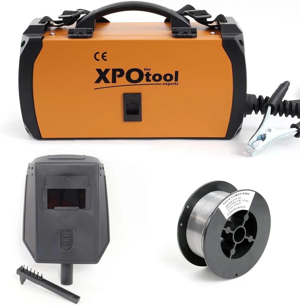 XPOtool inverterinis MIG suvirinimo aparatas be dujų, IGBT, 0.8–0.9 mm vielai, 63319