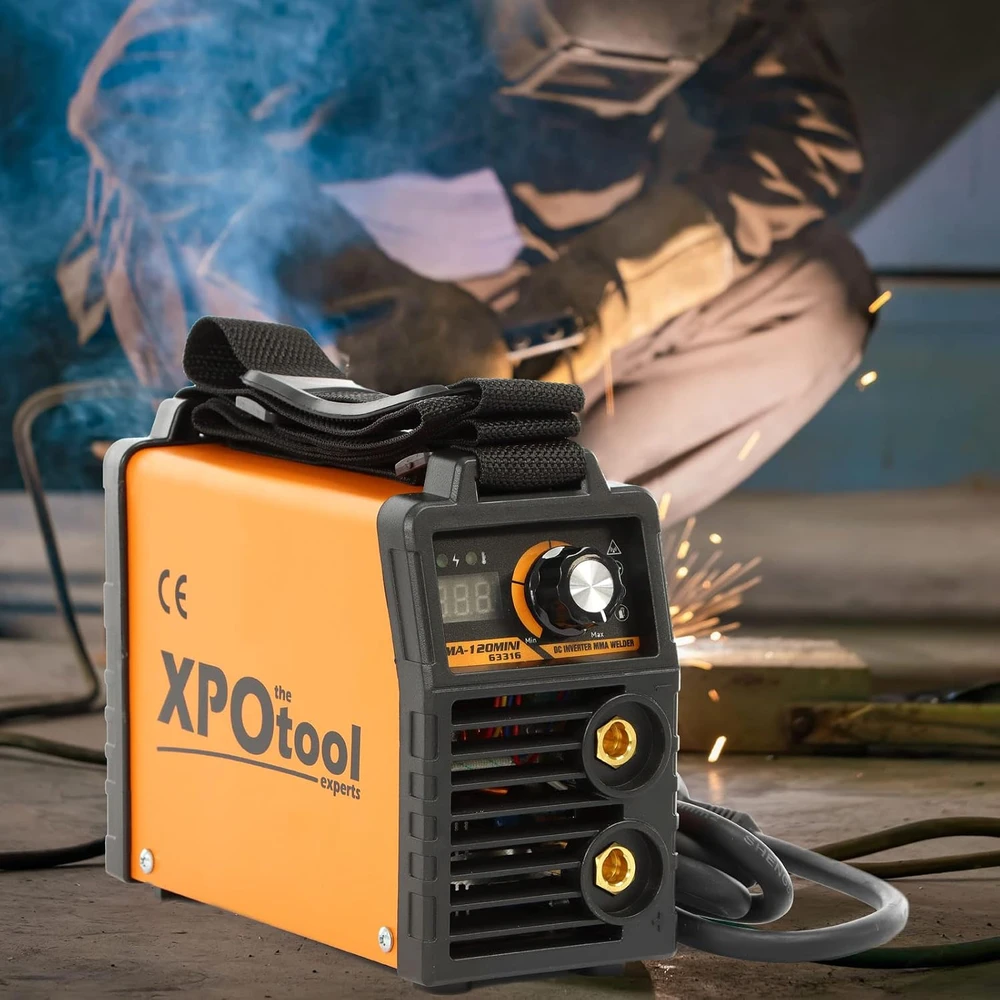 XPOtool inverterinis MMA elektrodinis suvirinimo aparatas 20–120 A su IGBT, modelis 63316