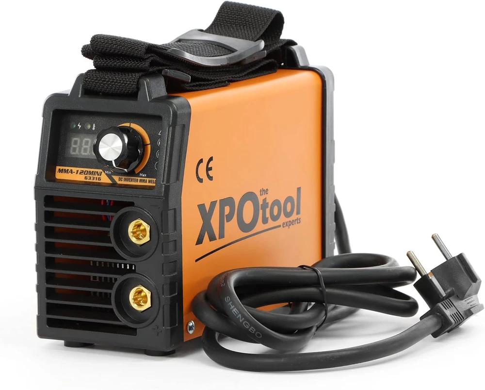 XPOtool inverterinis MMA elektrodinis suvirinimo aparatas 20–120 A su IGBT, modelis 63316