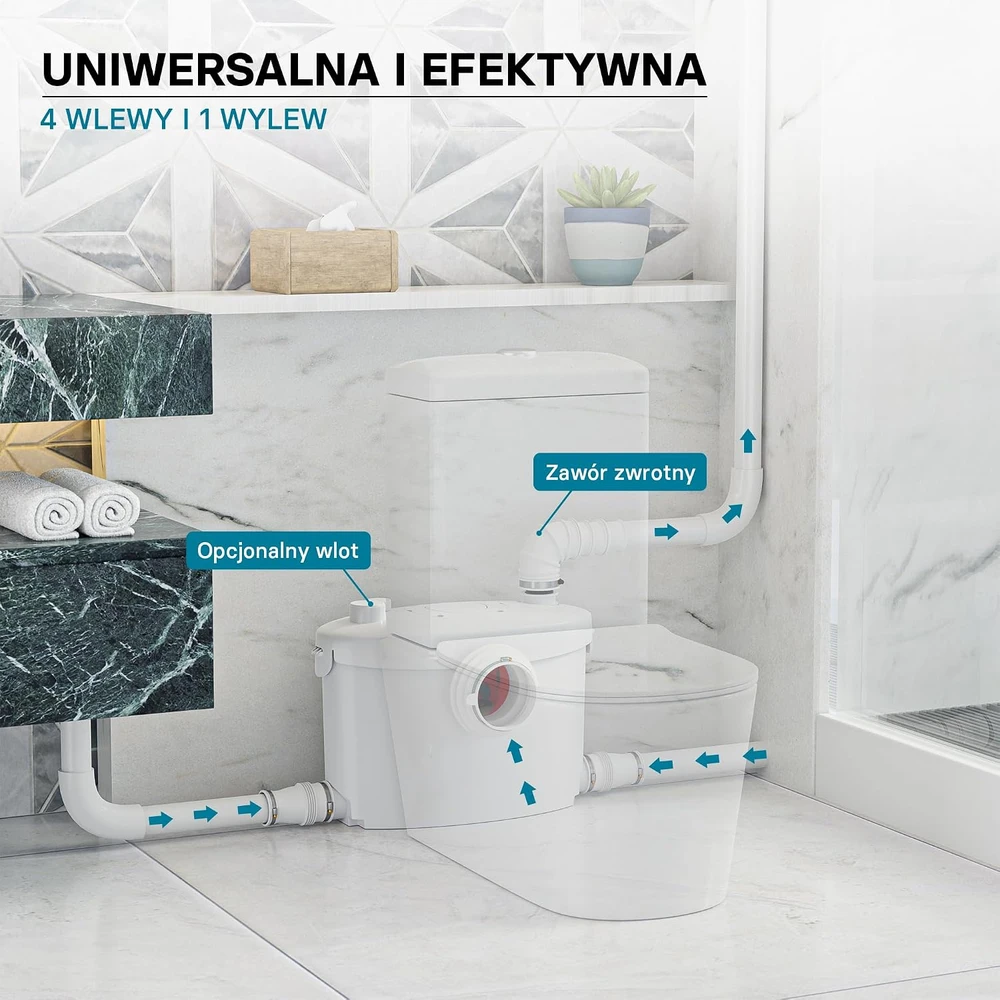 XPOtool nuotekų siurblys su smulkintuvu 400 W, 135 l/min, 8.5 m, modelis 62738