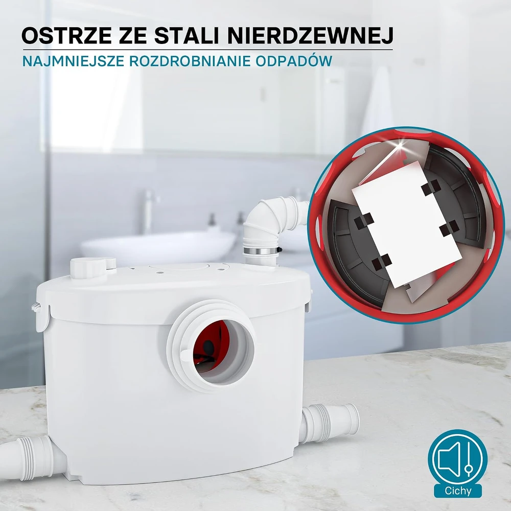 XPOtool nuotekų siurblys su smulkintuvu 400 W, 135 l/min, 8.5 m, modelis 62738