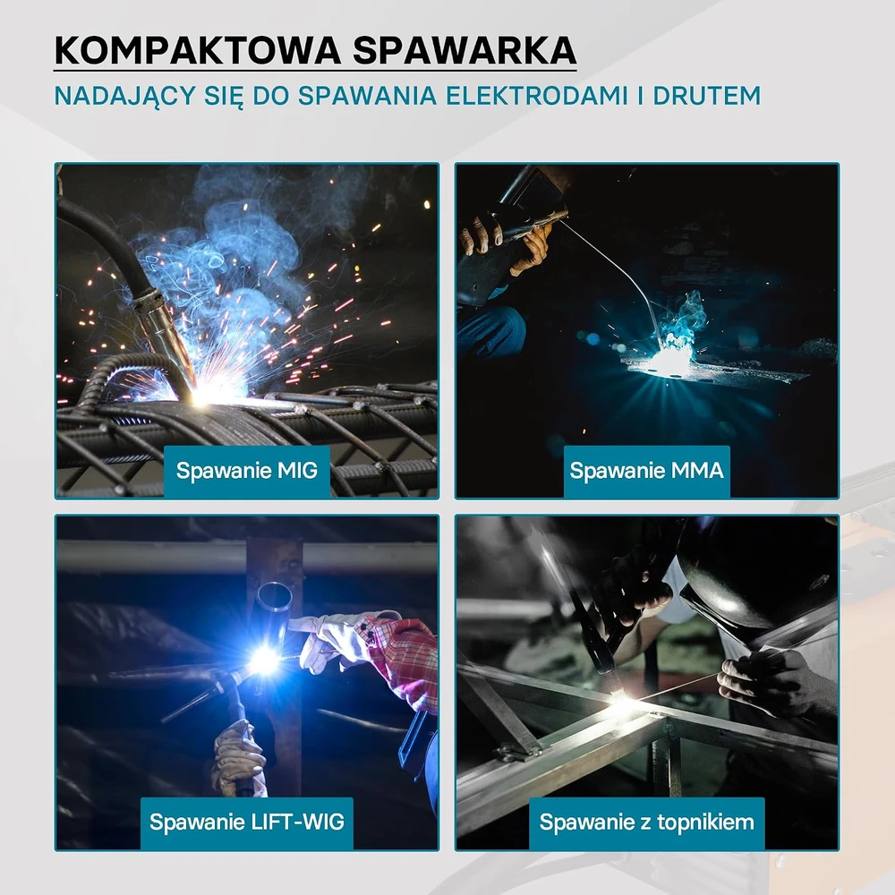 XPOtool skaitmeninis inverterinis suvirinimo aparatas 120 A MIG, MMA, FCAW ir TIG 64234