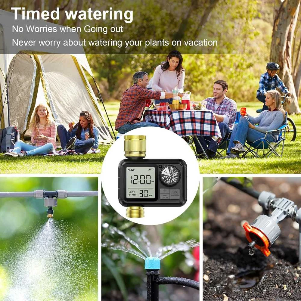 Xtsuen automatinis laistymo laikmatis su LCD ekranu, IPX5, 2 režimų, M02B-2T