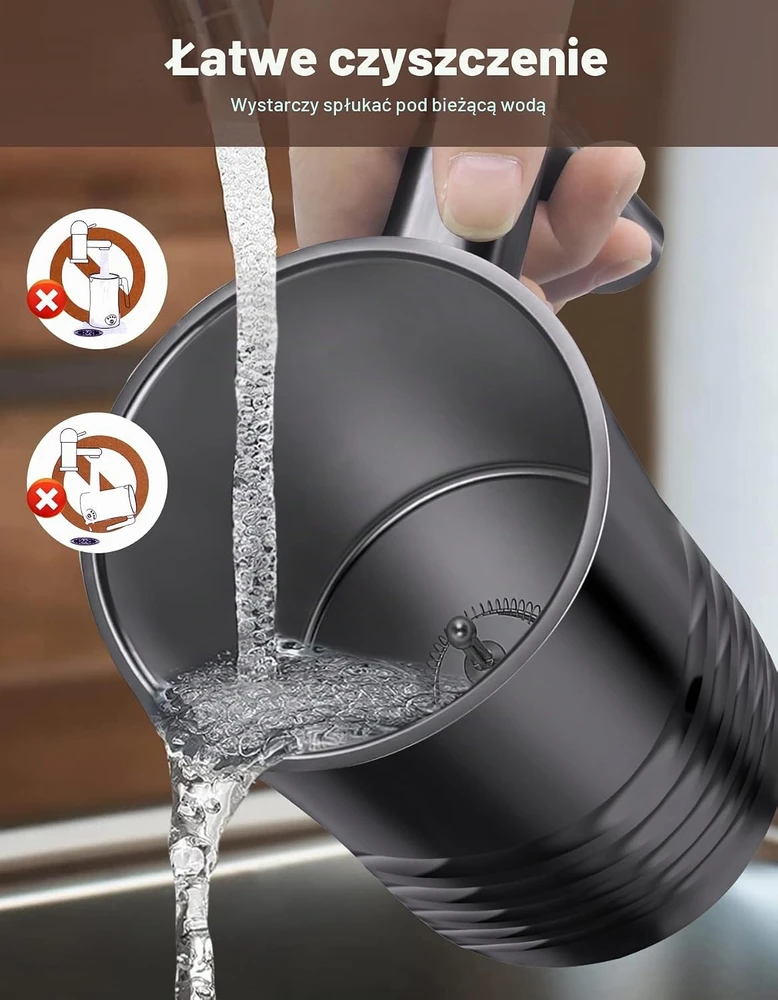 YESLUSY elektrinis pieno putų plakiklis 4 viename, 350 ml, MF01