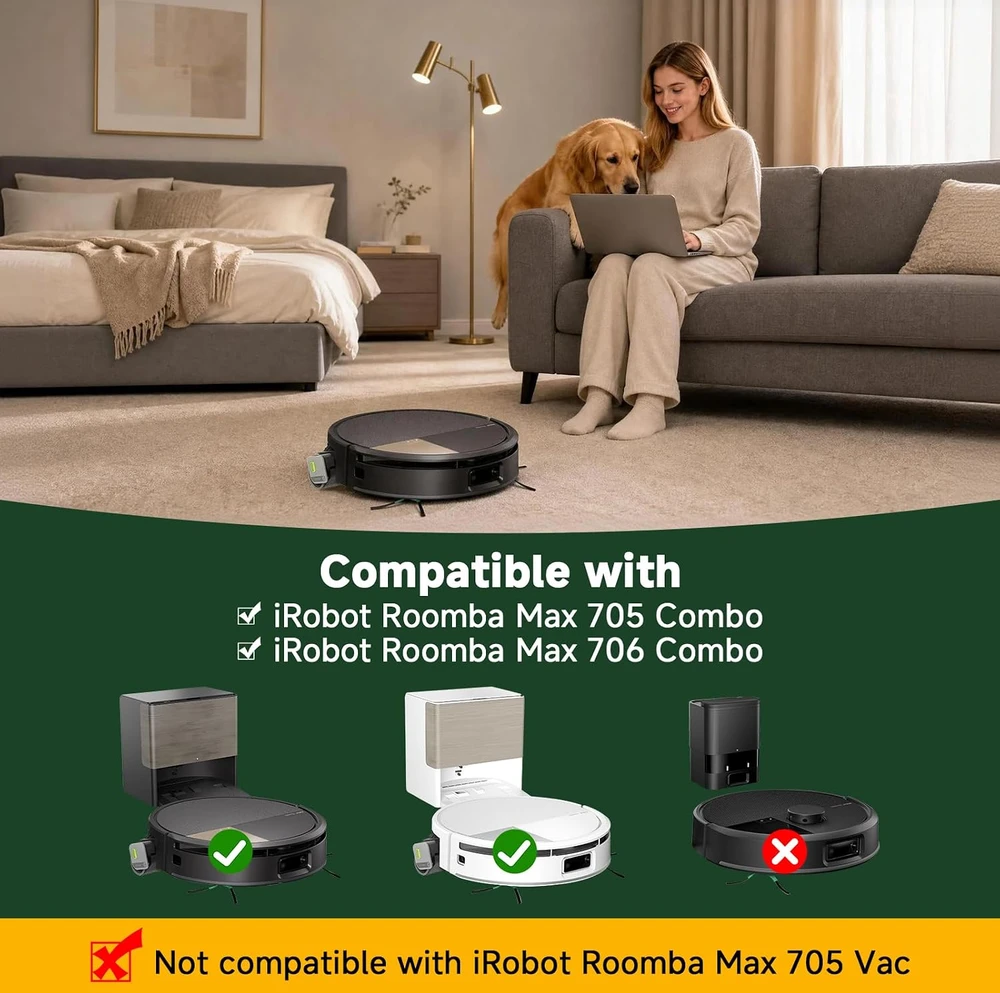 Yivy 19 dalių dulkių siurblio priedų rinkinys iRobot Roomba Max 705/706 Combo