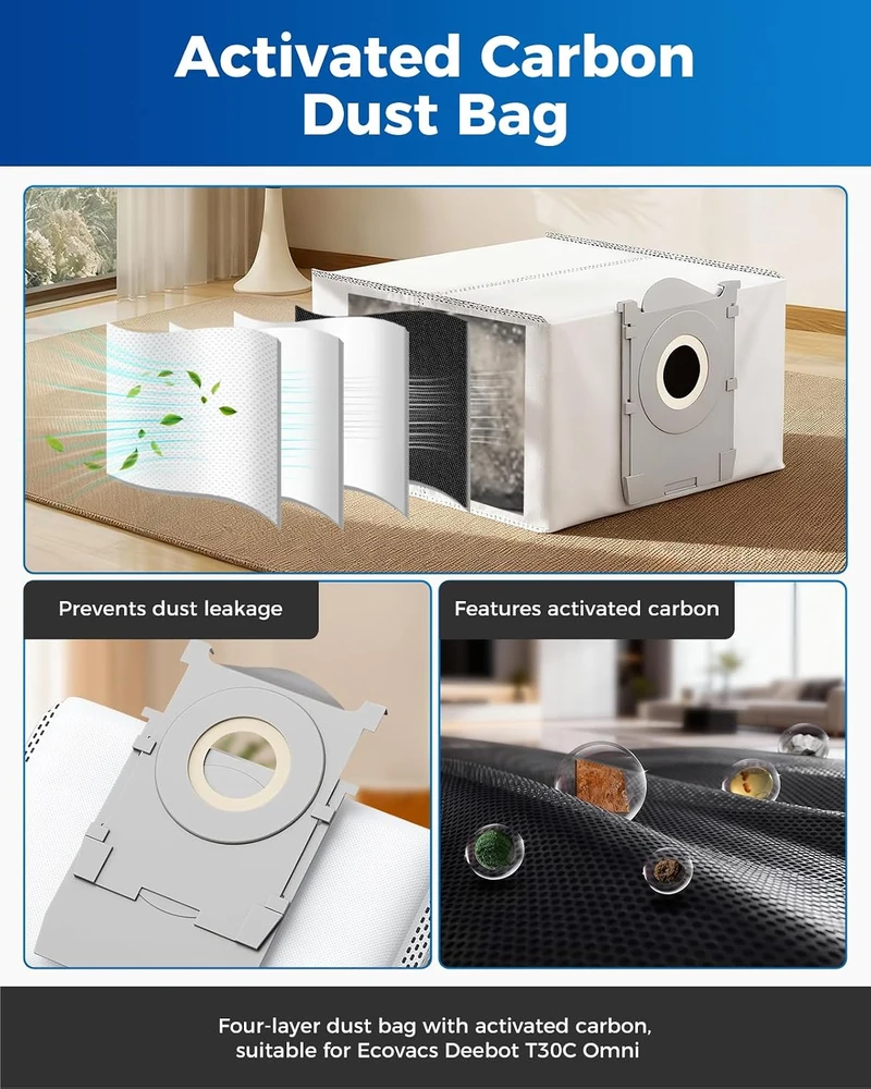 Yivy 27 dalių roboto dulkių siurblio priedų rinkinys Ecovacs Deebot T30C Omni ECO-T30C-SET27-EU