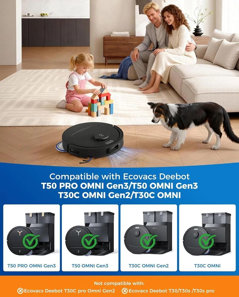 Yivy 27 dalių roboto dulkių siurblio priedų rinkinys Ecovacs Deebot T30C Omni ECO-T30C-SET27-EU