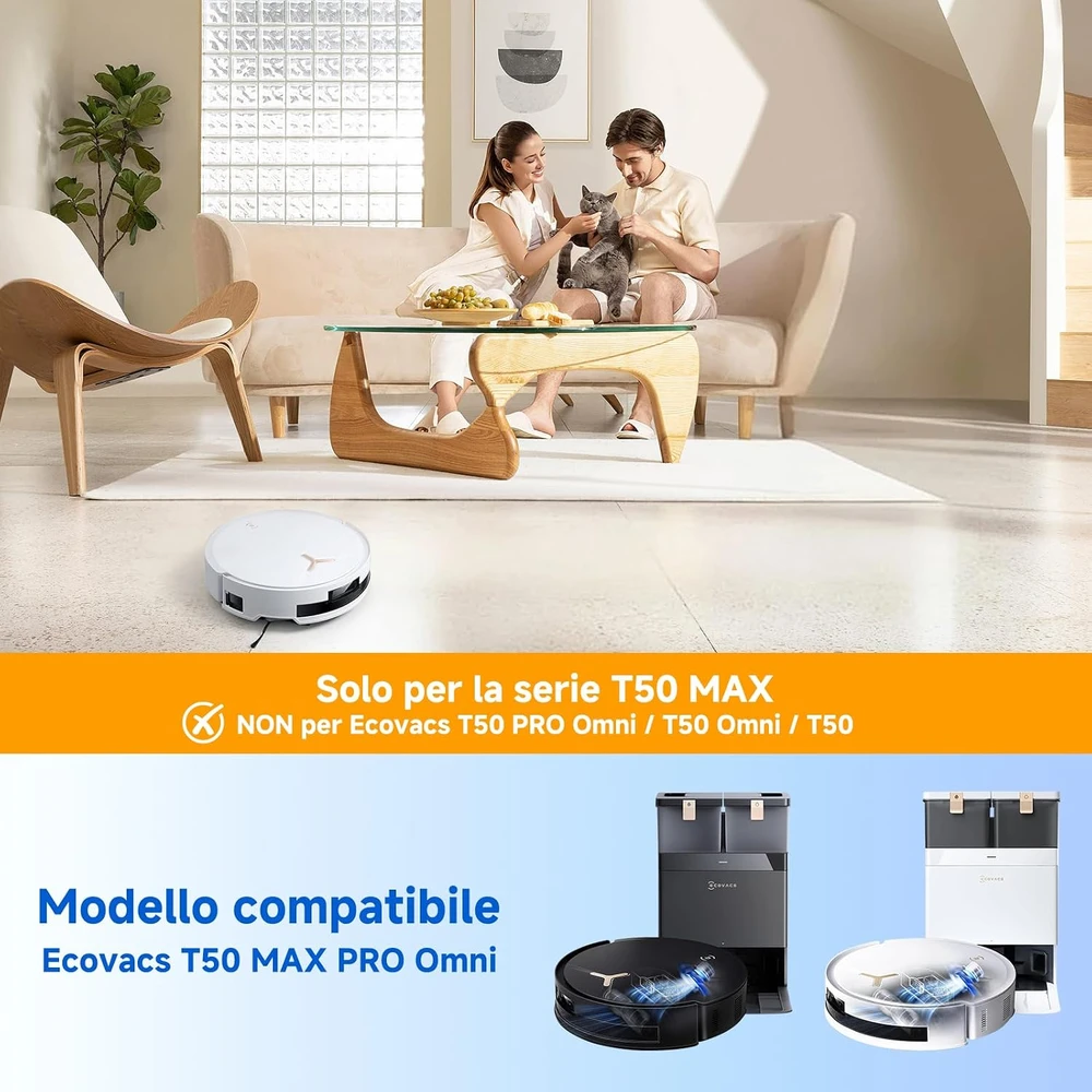 Yivy dulkių siurblių priedų rinkinys Ecovacs Deebot T50 MAX PRO Omni, 27 dalių