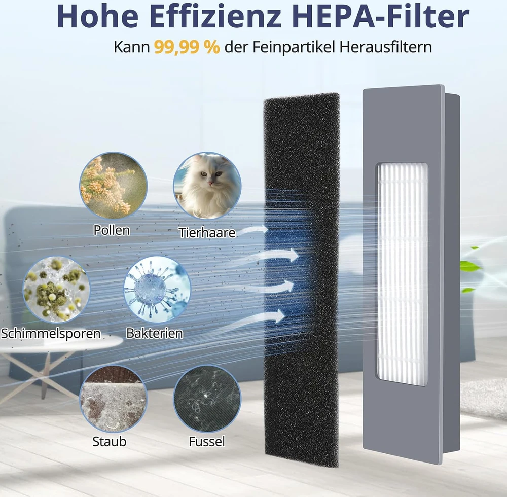 Yoneenair atsarginių dalių rinkinys robotams dulkių siurbliams Ecovacs Deebot N8/T8/T9, 12 vnt.