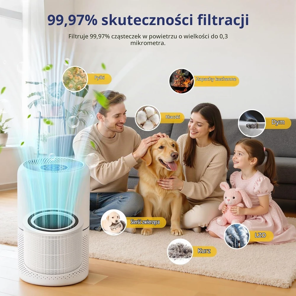 Yoneenair oro valytuvo filtrų rinkinys Levoit Core 300/300S su HEPA H13, 2 vnt.
