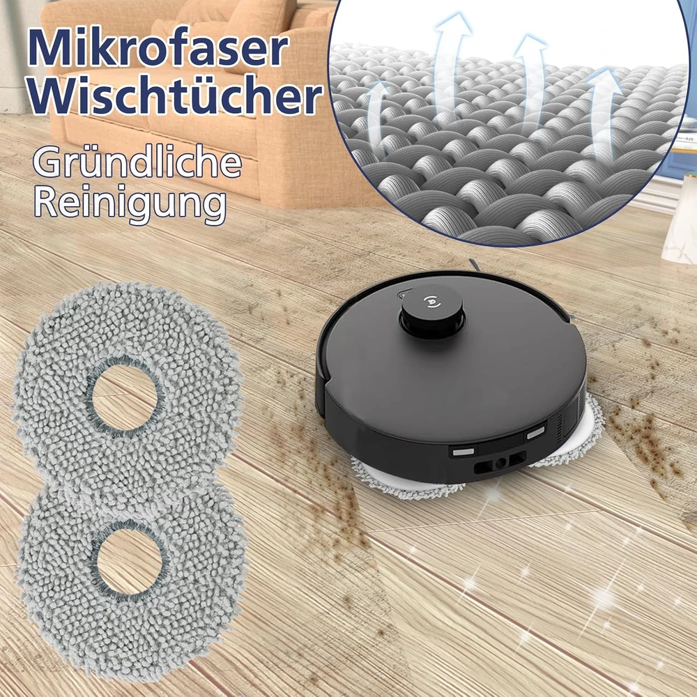 Yoneenair roboto dulkių siurblio priedų rinkinys Ecovacs Deebot T30 Omni, T30 Pro Omni ir T30 Max