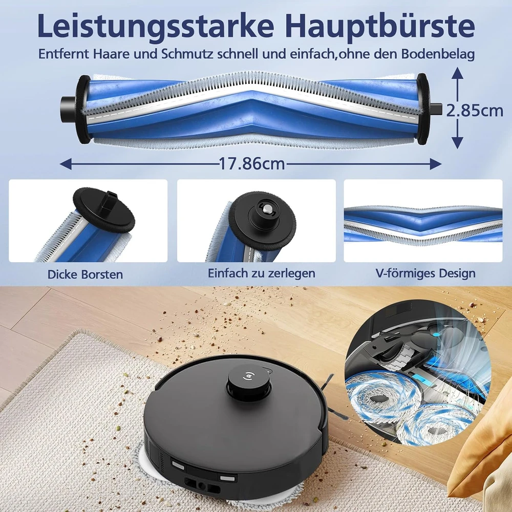 Yoneenair roboto dulkių siurblio priedų rinkinys Ecovacs Deebot T30 Omni, T30 Pro Omni ir T30 Max