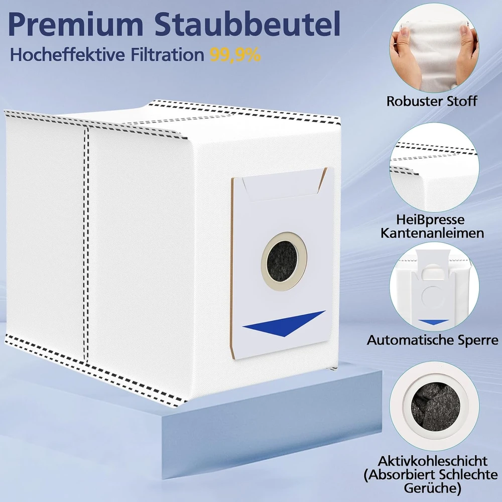 Yoneenair roboto dulkių siurblio priedų rinkinys Ecovacs Deebot T30 Omni, T30 Pro Omni ir T30 Max