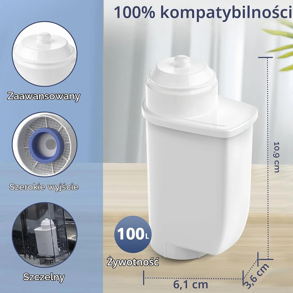 Yoneenair vandens filtrai Siemens EQ kavos aparatams, 4 vnt.