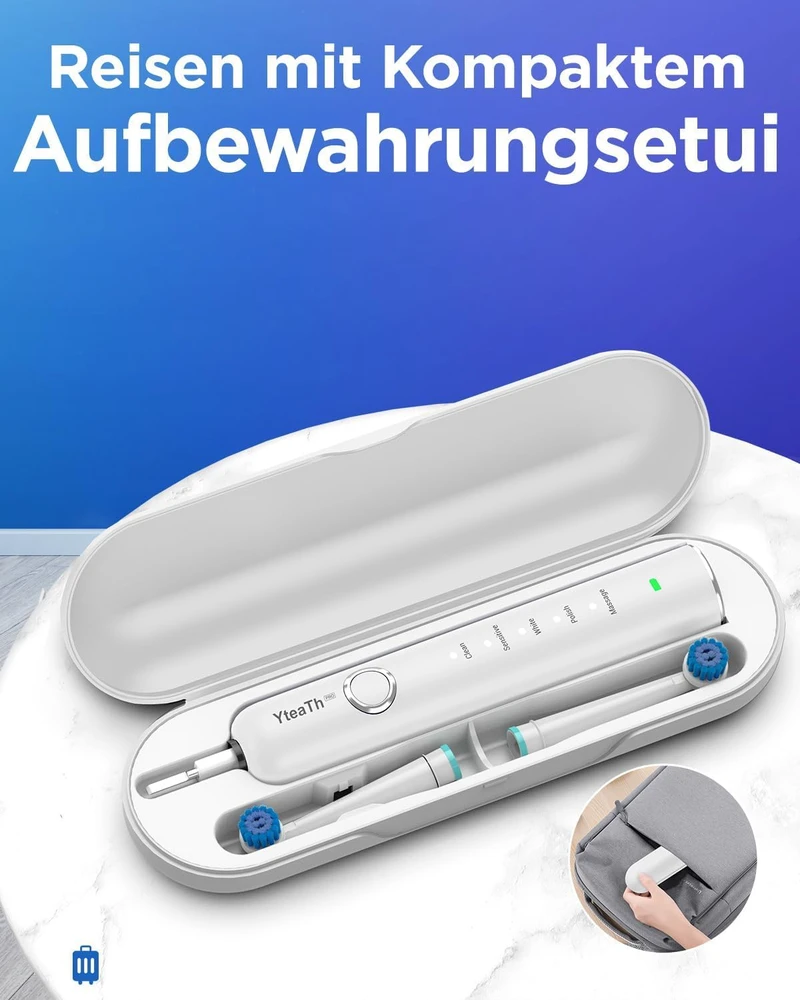 YTEATH PRO elektrinis dantų šepetėlis su 8 galvutėmis, 5 režimais, Y06W