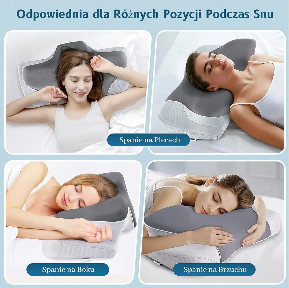 YunNasi ergonominė kaklo pagalvė iš atminties putų su nuimamu užvalkalu 92ZT000110E-1