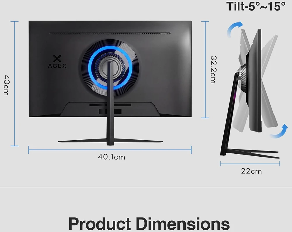 Z-Edge 24 colių žaidimų monitorius Full HD 240 Hz IPS, 1 ms, AG24P