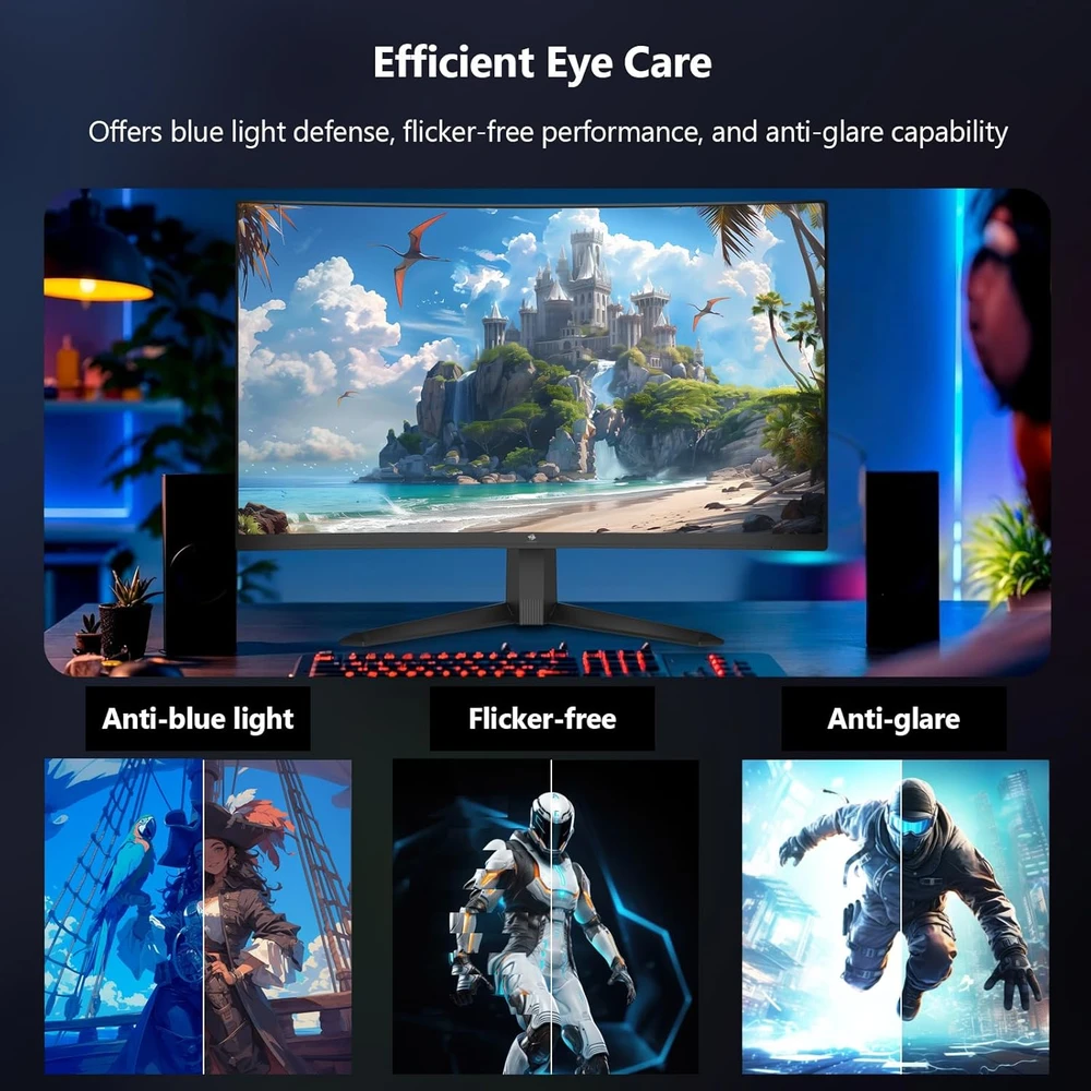 Z-Edge lenktas 27 colių žaidimų monitorius 300 Hz, 1 ms, Full HD, UG27S
