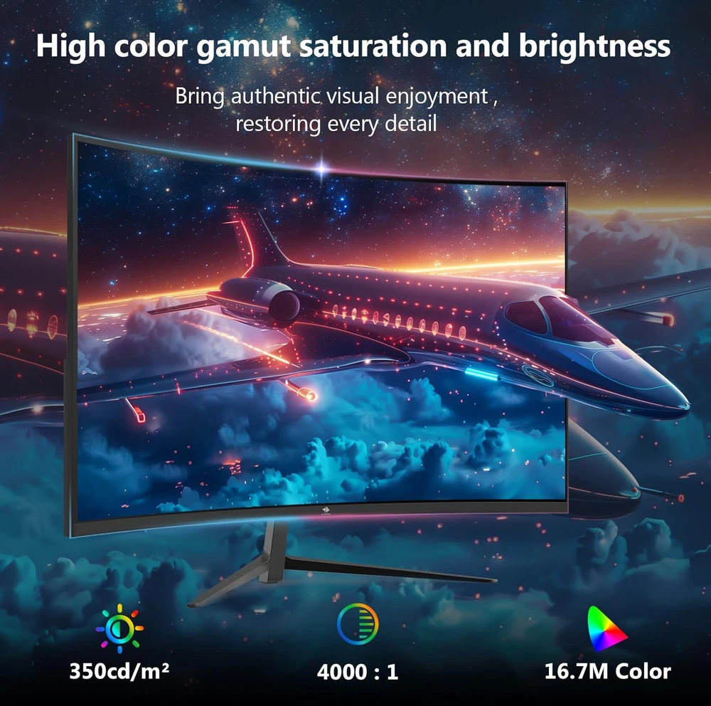 Z-Edge lenktas žaidimų monitorius 27 colių FHD 280 Hz 1 ms UG27P