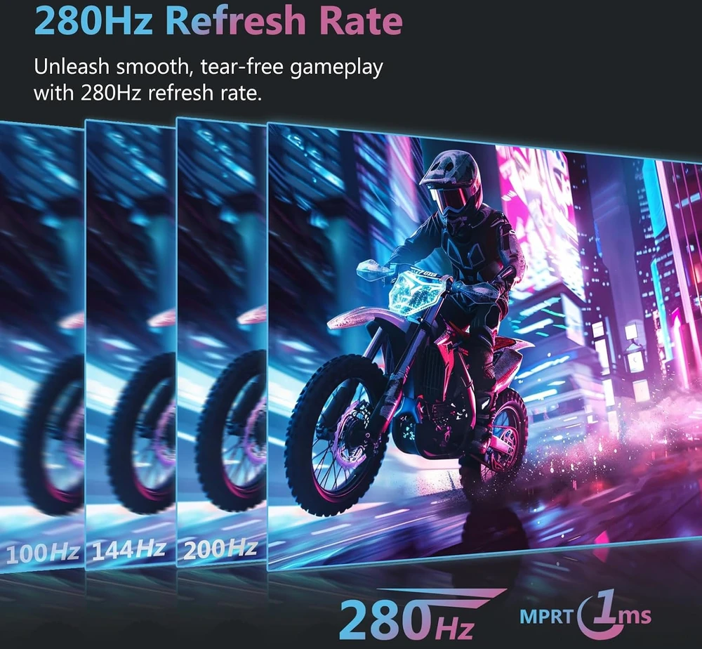 Z-Edge lenktas žaidimų monitorius 27 colių FHD 280 Hz 1 ms UG27P