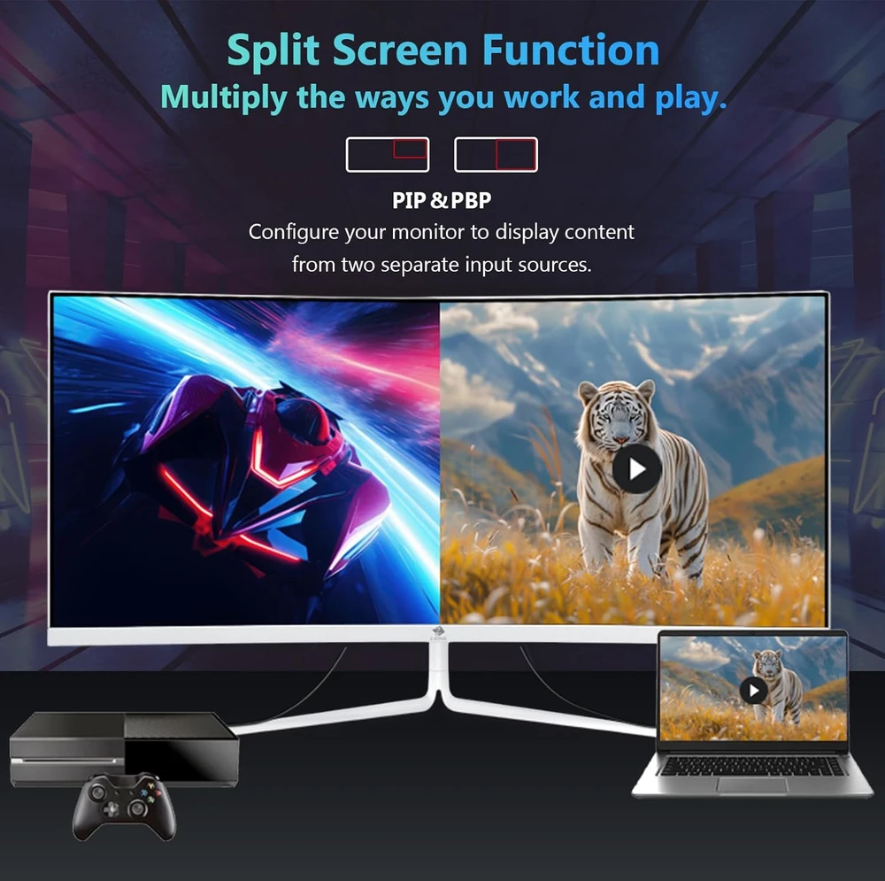 Z-Edge lenktas žaidimų monitorius 30 colių, 2560 × 1080, 200 Hz, 1 ms, UG30P