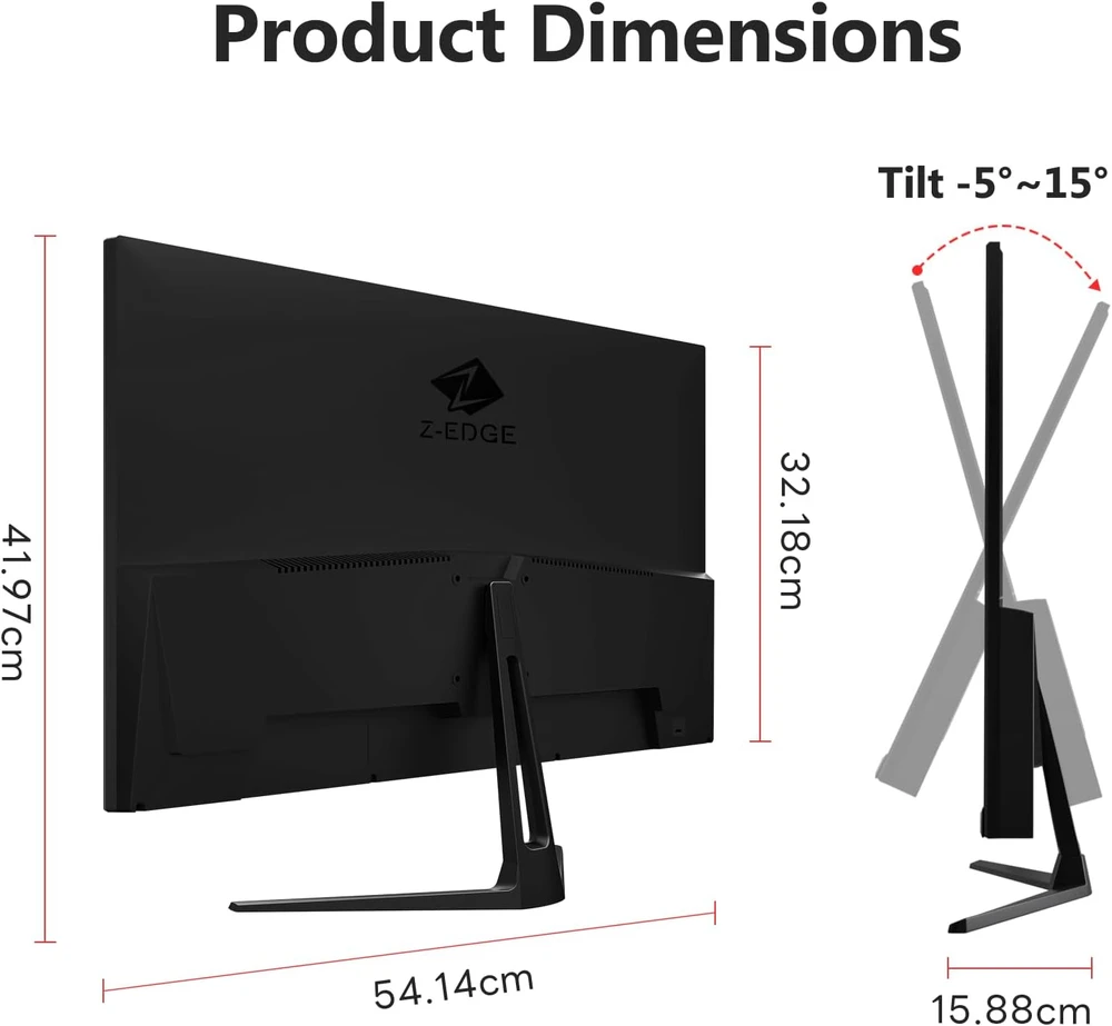 Z-Edge žaidimų monitorius 24 colių IPS Full HD 240 Hz 1 ms FreeSync UG24PJ