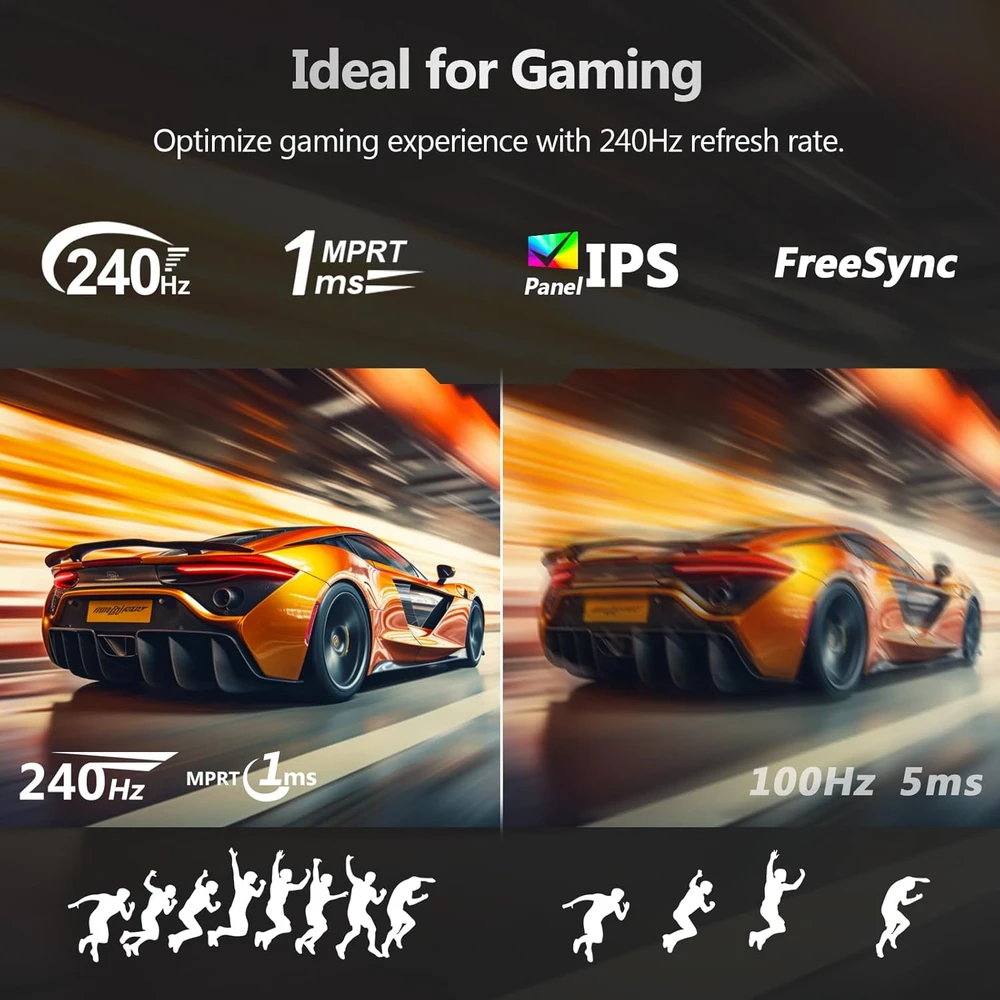 Z-Edge žaidimų monitorius 24 colių IPS Full HD 240 Hz 1 ms FreeSync UG24PJ