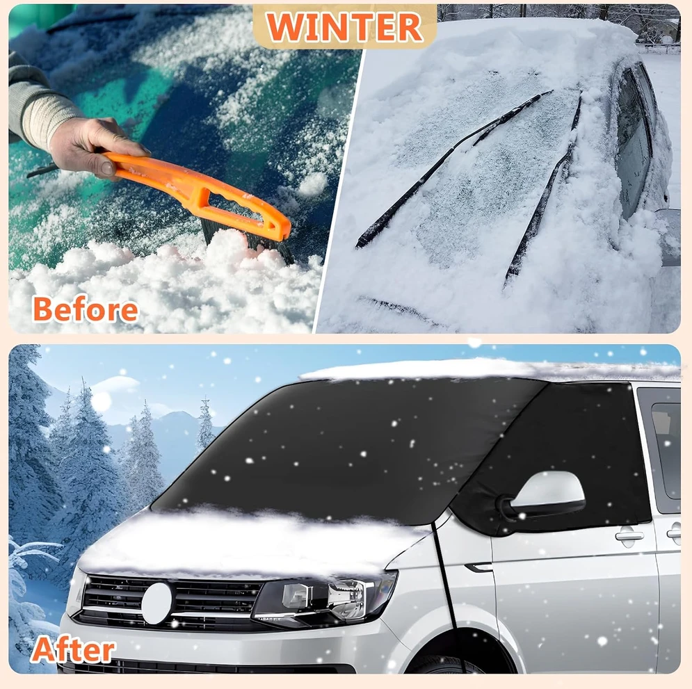 ZATOOTO automobilio priekinio stiklo uždangalas Volkswagen T5 ir T6, poliesteris, XD-ZXP-MTW