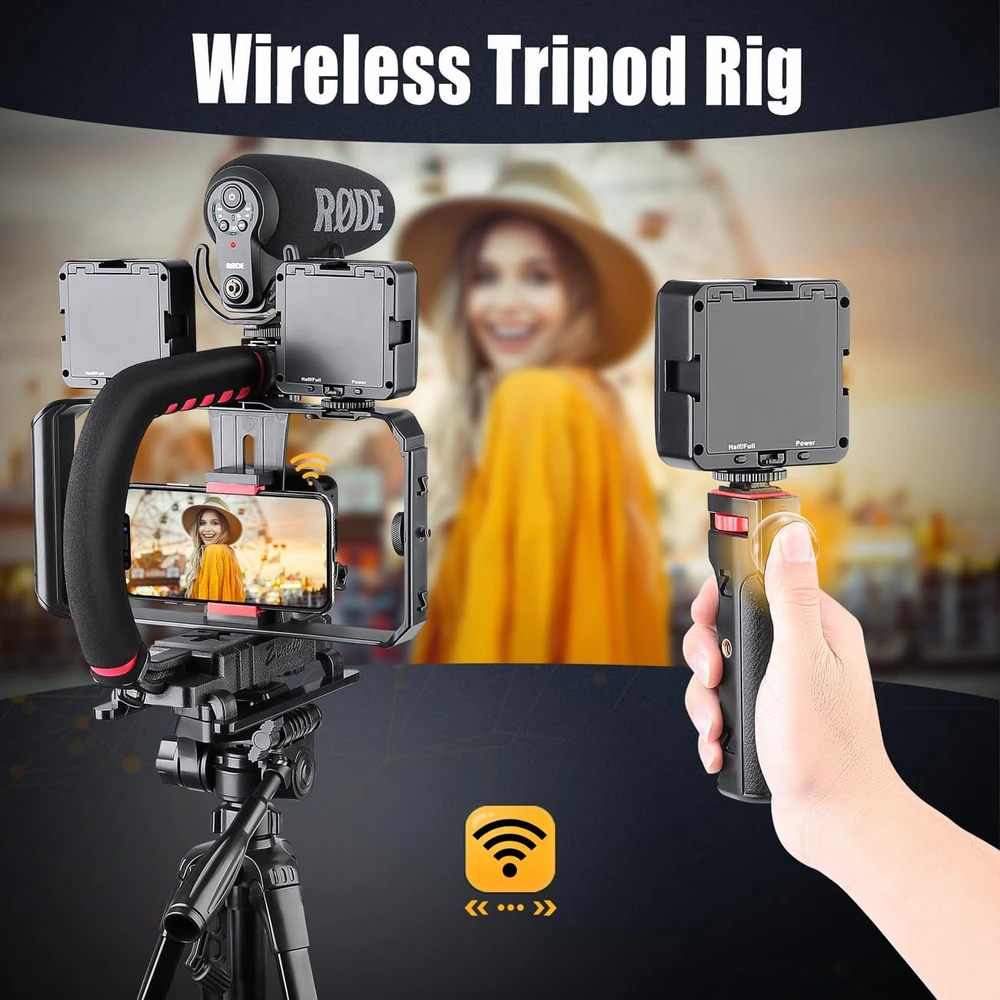 Zeadio rankinis video stabilizatorius su trikoju laikikliu, universalus išmaniesiems telefonams ir kameroms DV-TGRIP