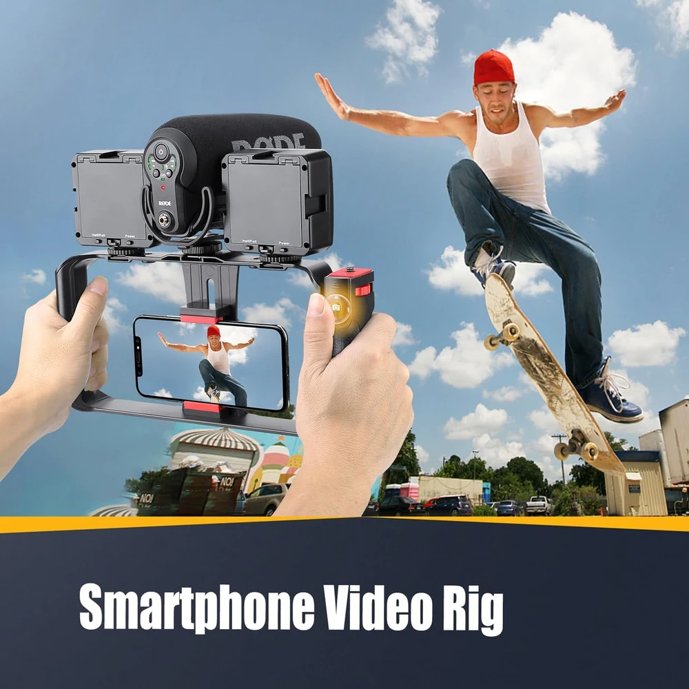 Zeadio rankinis video stabilizatorius su trikoju laikikliu, universalus išmaniesiems telefonams ir kameroms DV-TGRIP