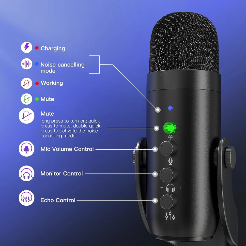 Zealsound belaidžių mikrofonų USB rinkinys, lavalier, 2 vnt., juodas, k2x-eu