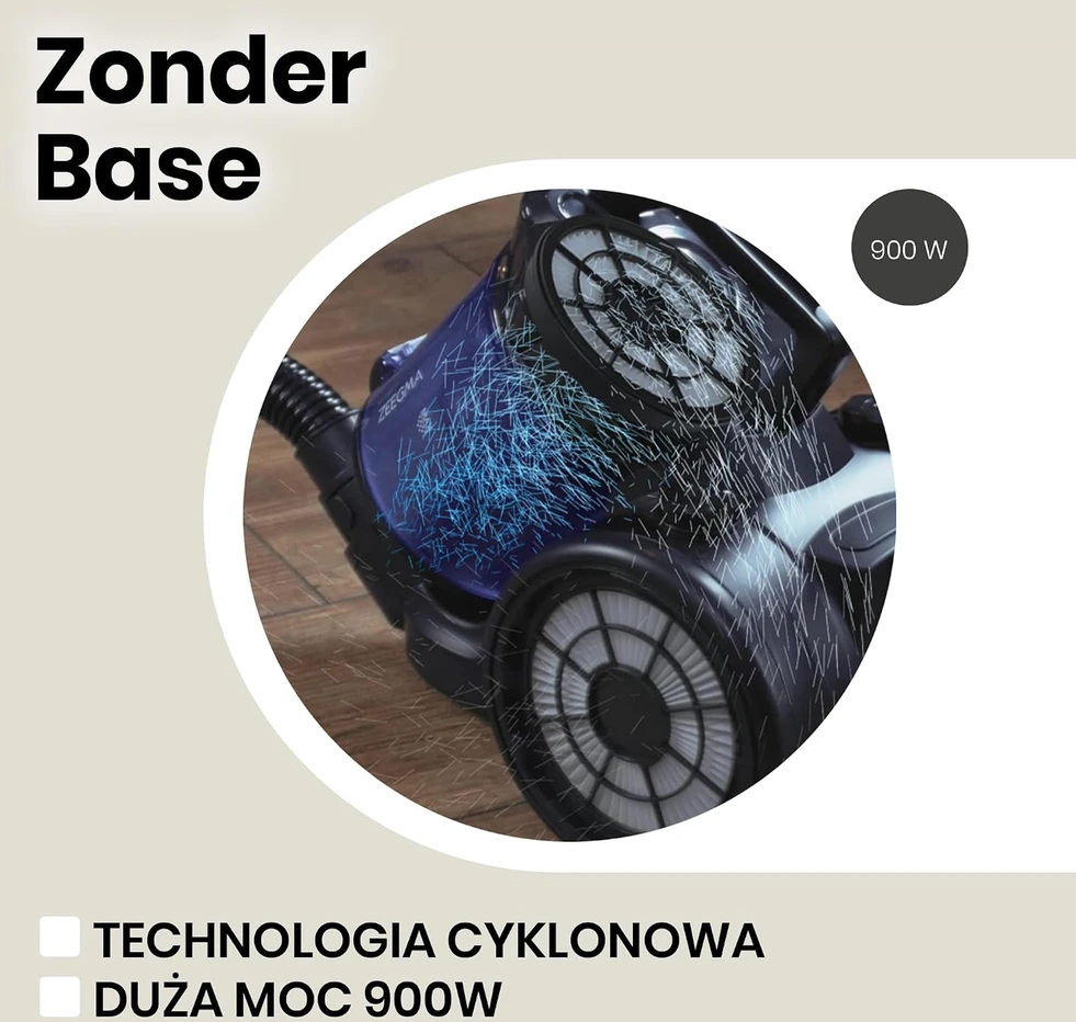 Dulkių siurblys ZEEGMA ZONDER BASE