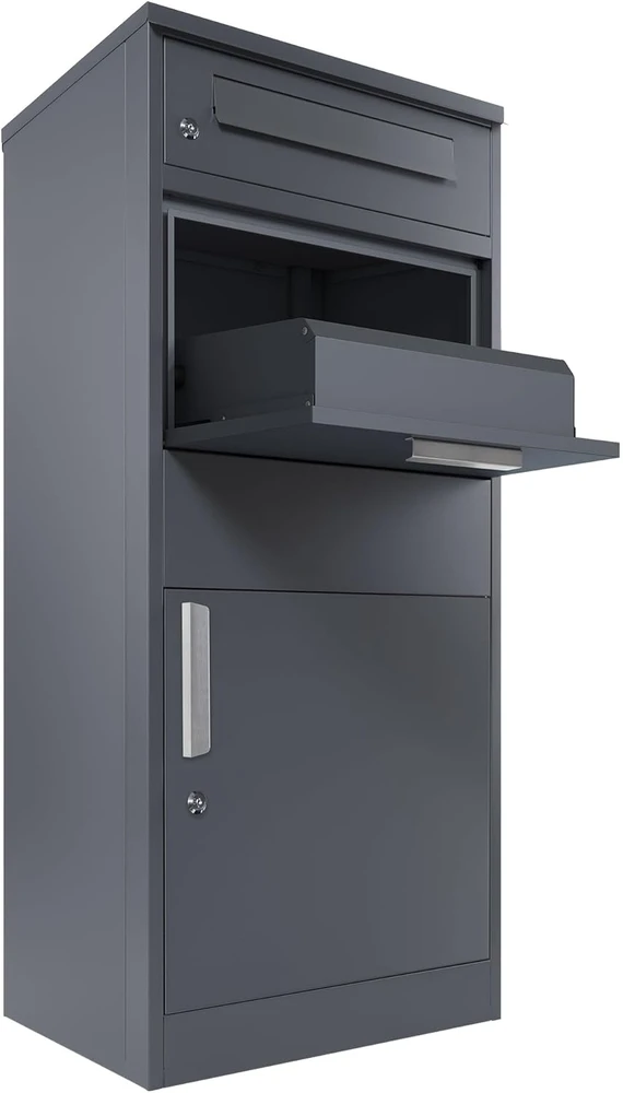 Zelsius Neptun pašto ir siuntų dėžė 186 l, antracito spalvos, PBK5