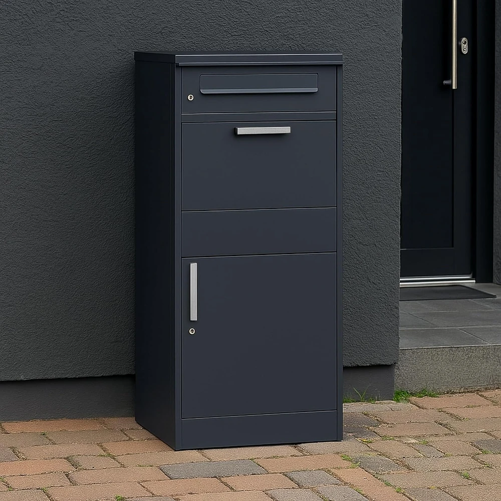 Zelsius Neptun pašto ir siuntų dėžė 186 l, antracito spalvos, PBK5