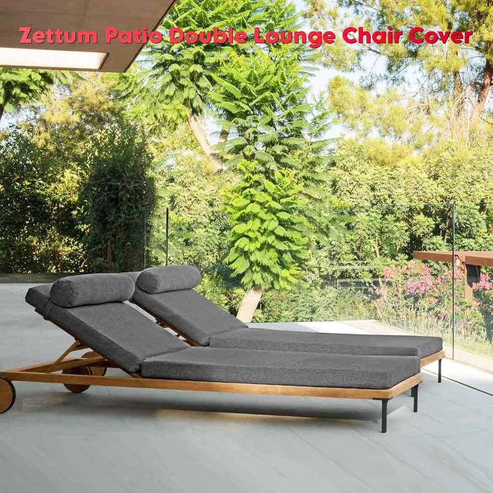 Zettum dvigubas lauko gultų užvalkalas, 600D Oxford, atsparus vandeniui, 203x81x81 cm, OPLC-D-55-84-32-BLK