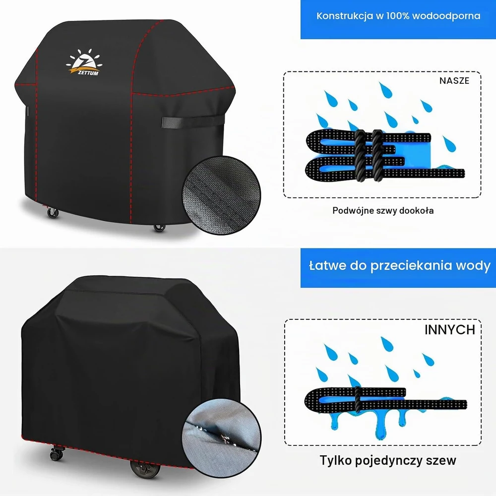 Zettum kepsninės uždangalas 152 x 66 x 111.8 cm, BBQ Cover 152 CM