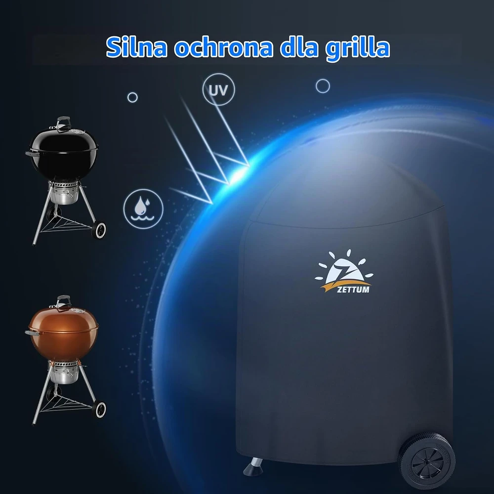 Zettum kepsninės uždangalas Weber 57 cm, 600D Oxford, PU danga, COGC-W-CG-22-7150