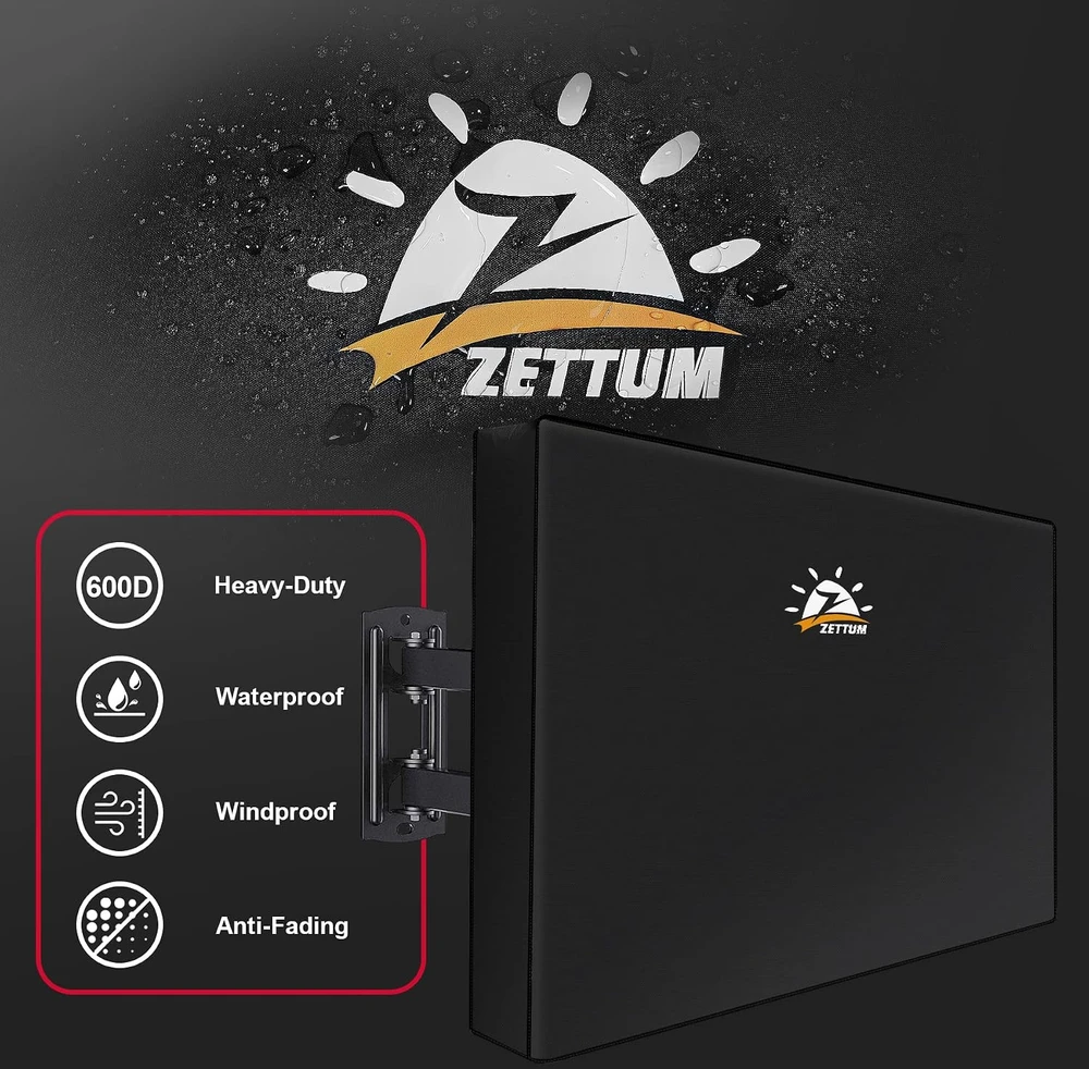 Zettum lauko televizoriaus dėklas 65–70 colių televizoriams, TVC-6570-BLK