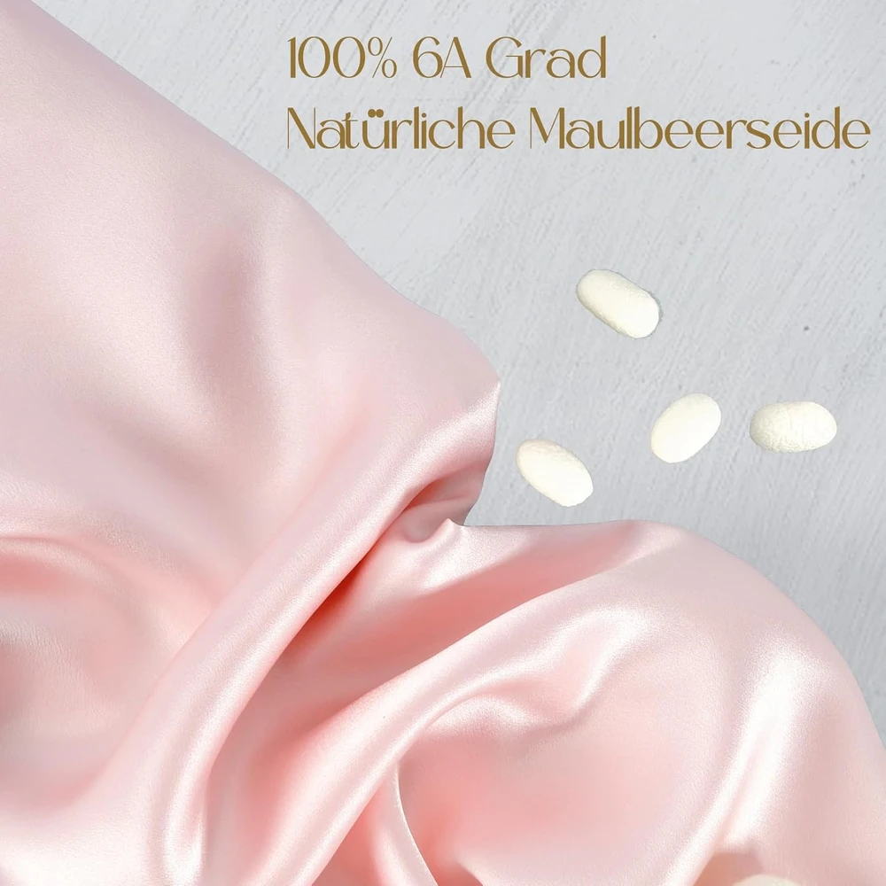 Zimasilk 100% natūralaus šilko dvipusė pagalvės užvalkalas 19 Momme 80x40 cm su užtrauktuku