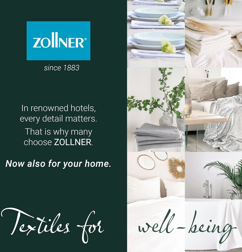 ZOLLNER moteriškas saunos kiltas iš medvilnės L/XL baltas 5817-2605-L/XL-001
